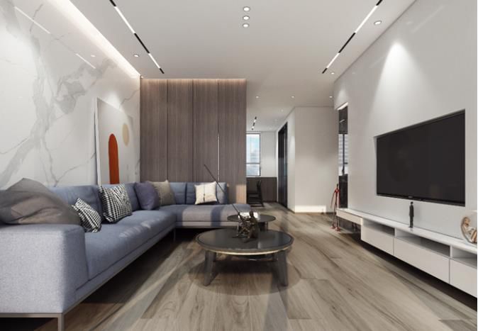 優(yōu)雅而多功能的木質(zhì)電視墻，適用于多種用途